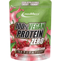 100% Vegán IronMaxx fehérjepor (LEJÁRT) 500g, cseresznye/joghurt íz